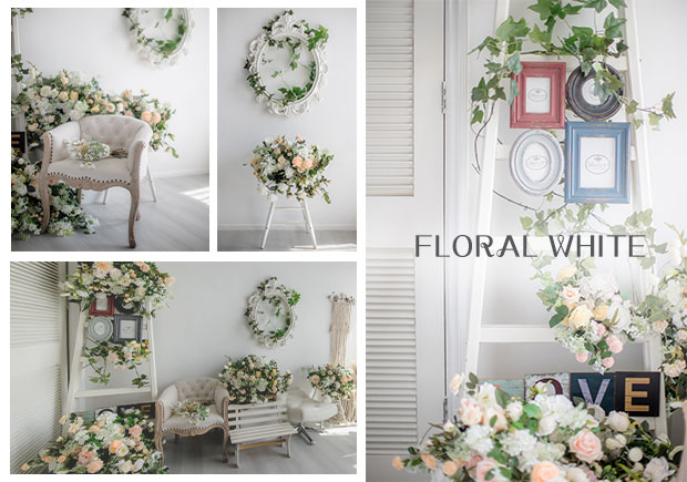 THEME I: Floral White